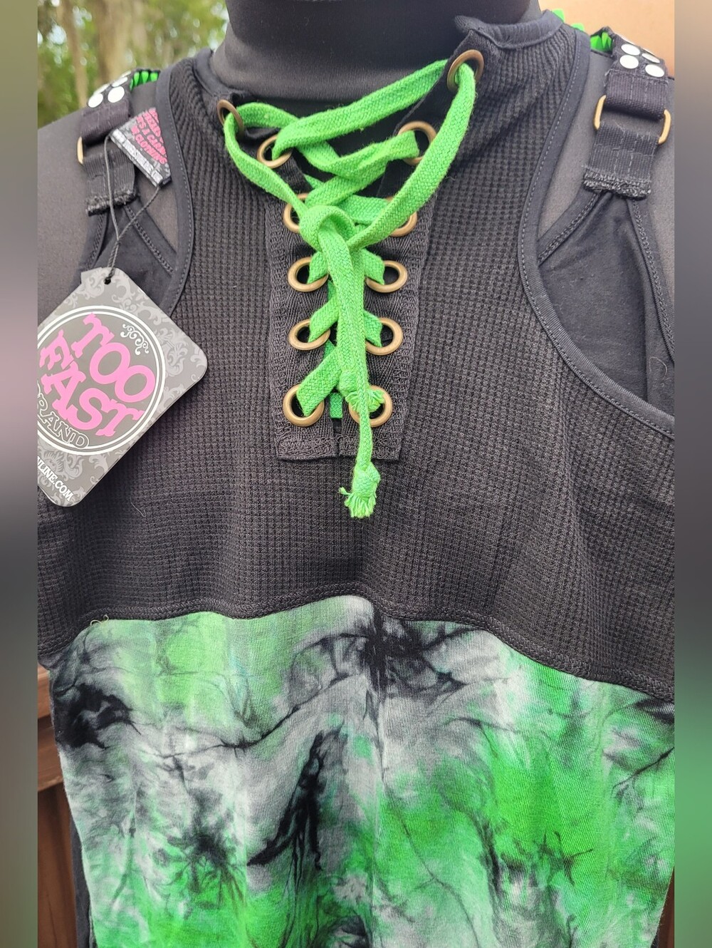 Too Fast Rockabilly Tank Top ❤️ Retro  & Gorgeous! NWT Size L RARE!! - Picture 5 of 12